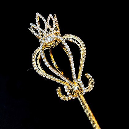 Tongkat Ratu Bersalut Glod Bulat